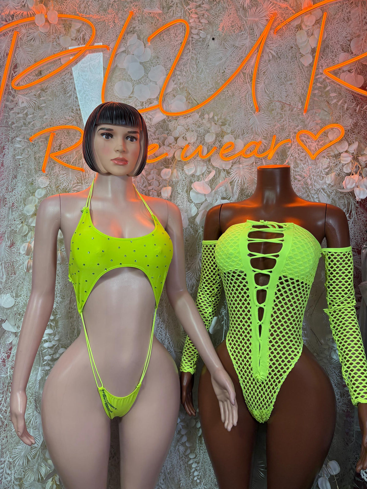 Ravewear One-Piece Bodysuit - Neon Green | Exotic Dancewear for Performers, Raves, & Festival Clothing - image 3
