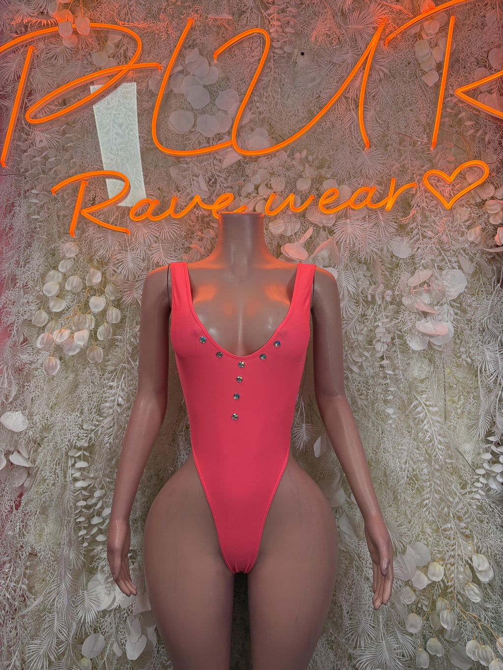 Coral Bodysuit - Exotic Dancewear for Performers, Raves, & Festival Clothing