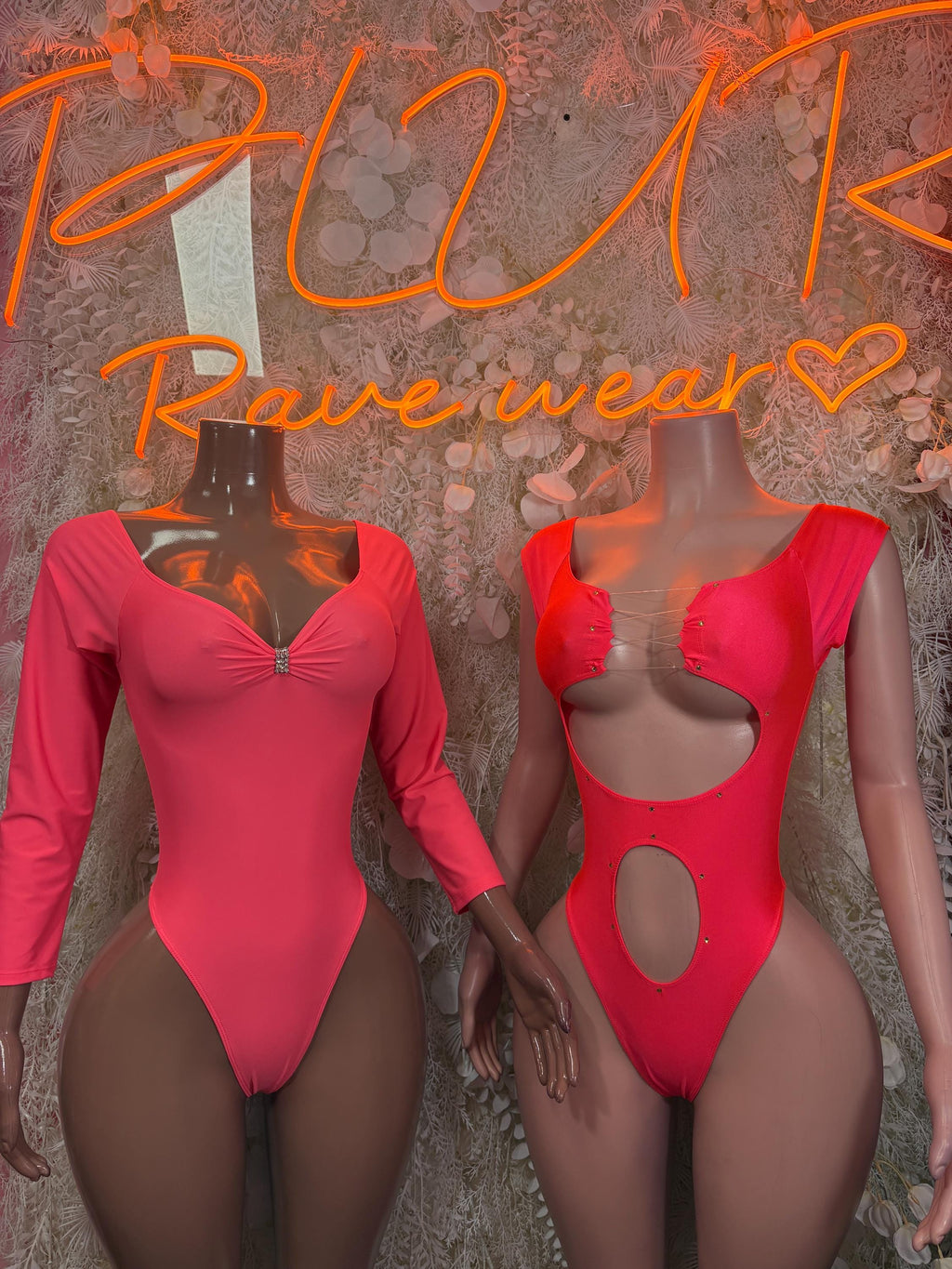 Bartender Outfit - Coral Bodysuit Exotic Dancewear for Performers, Raves, & Bottlegirls - image 3
