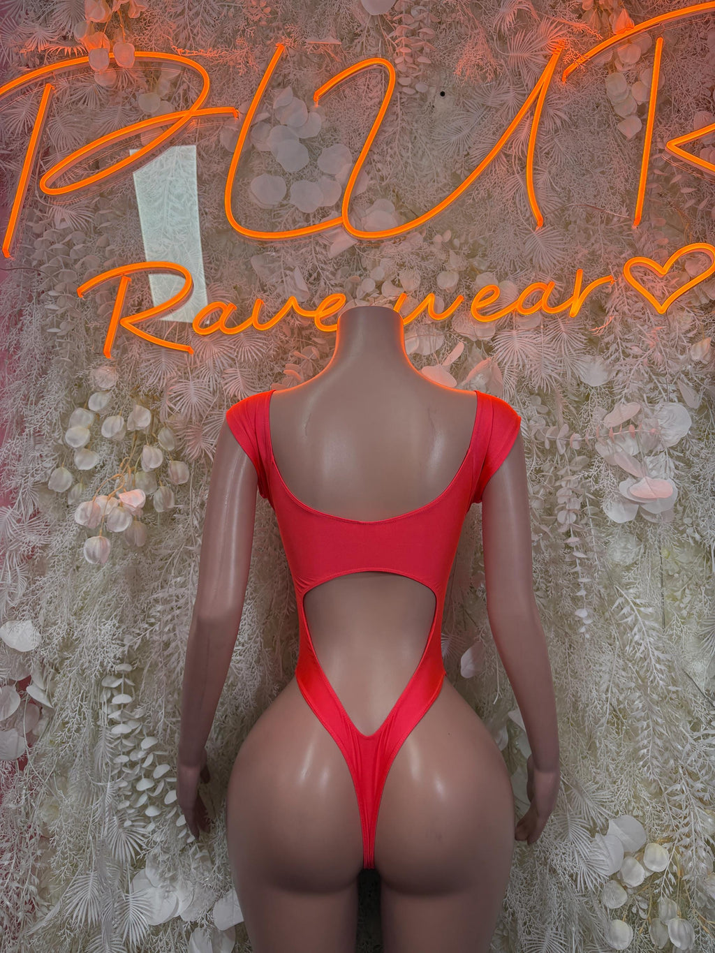 Bartender Outfit - Coral Bodysuit Exotic Dancewear for Performers, Raves, & Bottlegirls - image 2
