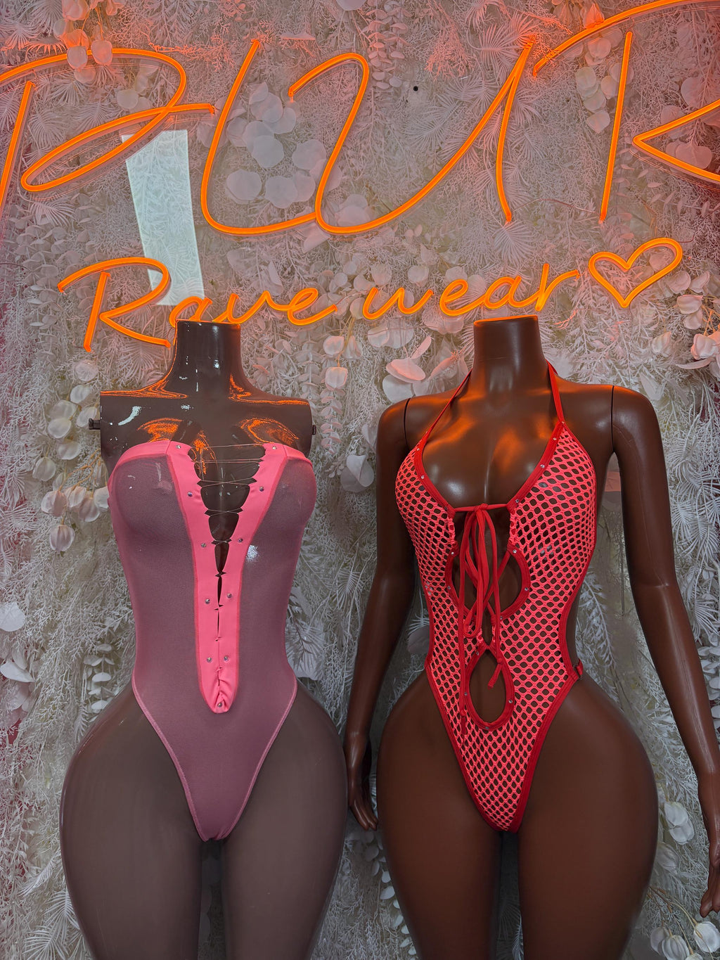 Bartender Outfit - Coral Bodysuit Exotic Dancewear for Performers, Raves, & Bottlegirls - image 3