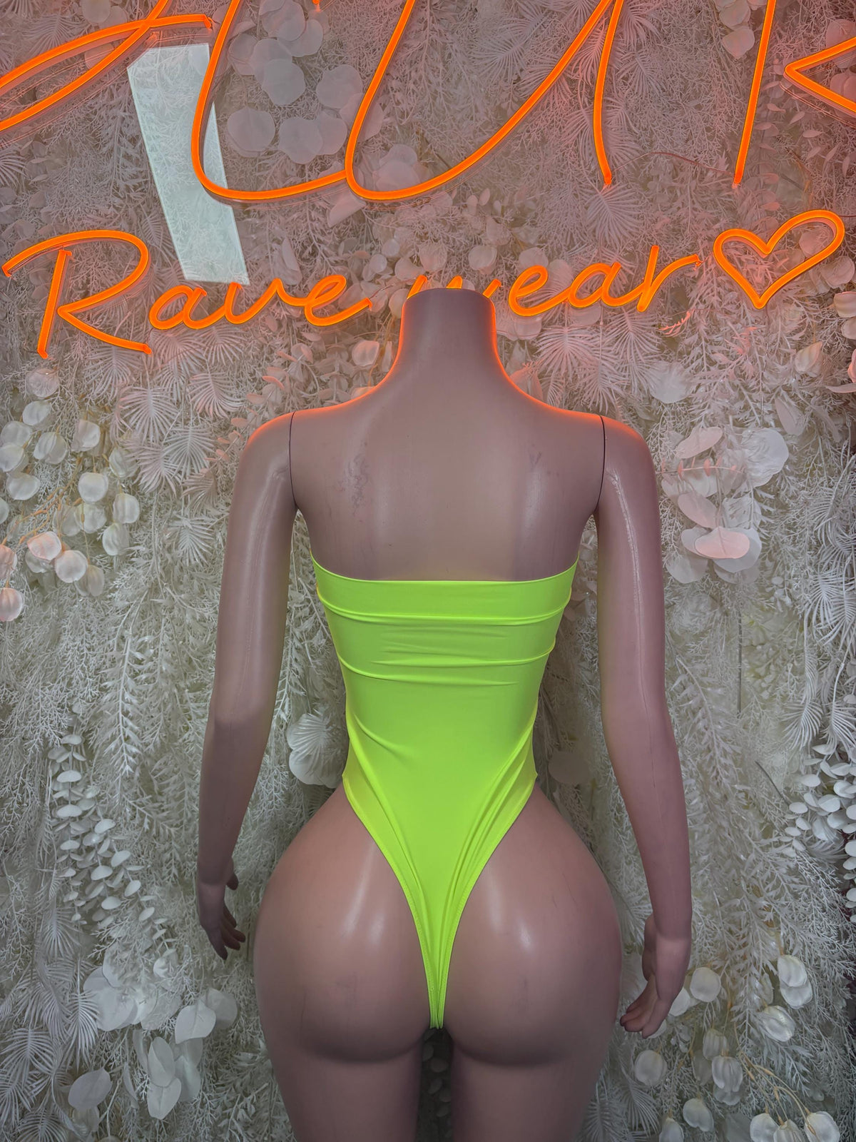 Rave Bodysuit One-Piece Bodysuit - Neon Green | Exotic Dancewear for Performers, Raves, & Festival Clothing - image 3