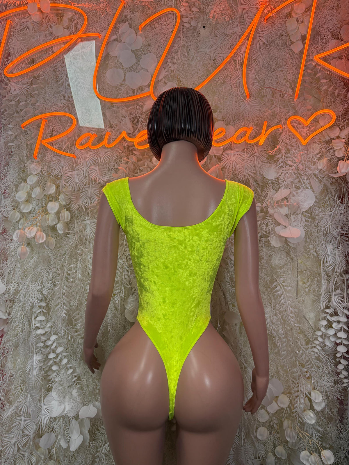 Festival Bodysuit One-Piece - Neon Green | Exotic Dancewear for Performers, Raves, & Festival Clothing - image 2