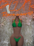 Festival Bikini Green Two Piece Set Ravewear – Dancewear Outfit