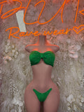 Festival Bikini Green Two Piece Set Ravewear – Dancewear Outfit