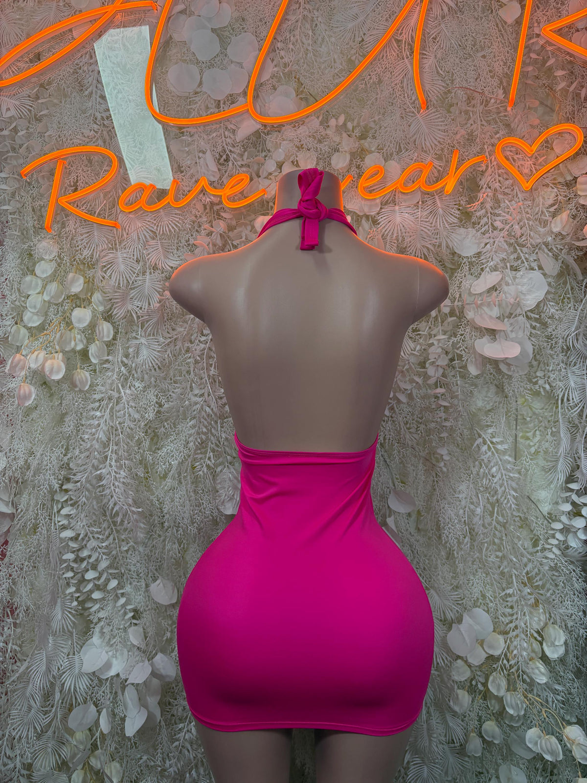 Pink Festival Dress - Exotic Dancewear Rave Outfit, Pole Dance Costume Clubwear - image 2