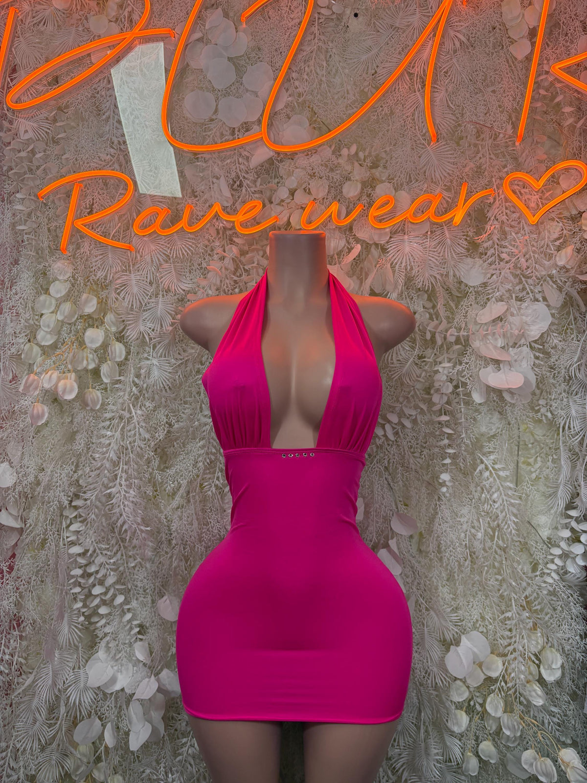 Pink Festival Dress - Exotic Dancewear Rave Outfit, Pole Dance Costume Clubwear