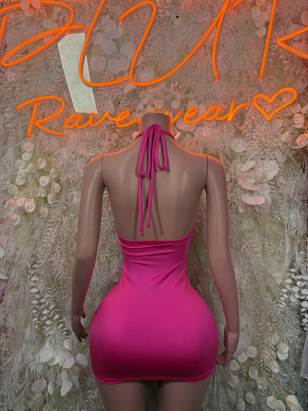 Pink Festival Dress - Exotic Dancewear Rave Outfit, Pole Dance Costume Clubwear - image 2