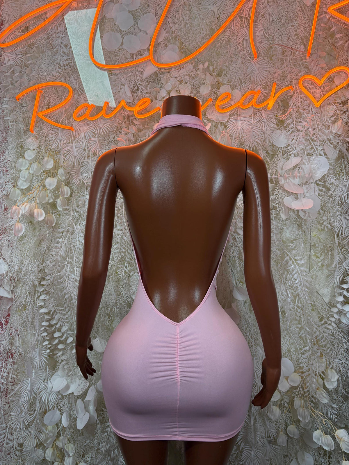 Baby Pink Dress - Exotic Dancewear Rave Outfit, Pole Dance Costume Clubwear - image 2
