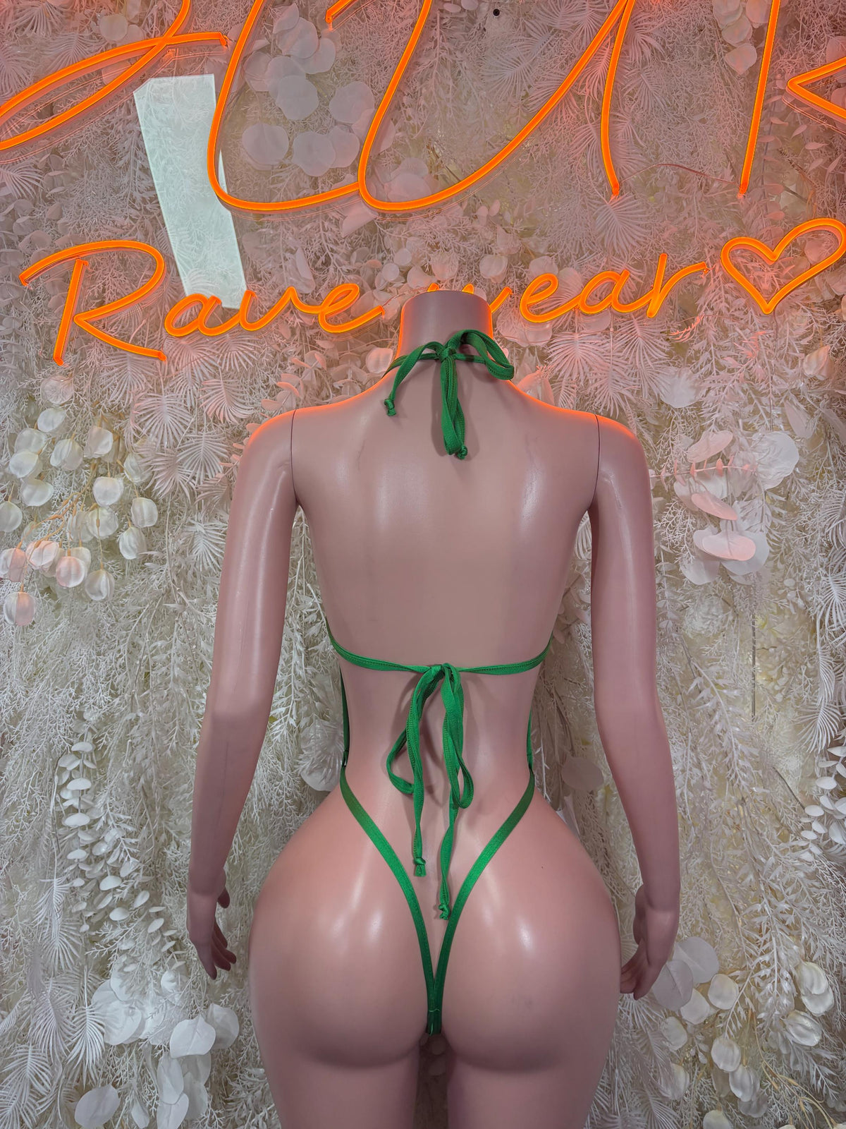 St Patrick’s Day Green Bottlegirl Bodysuit, Festival Rave Outfit - image 2