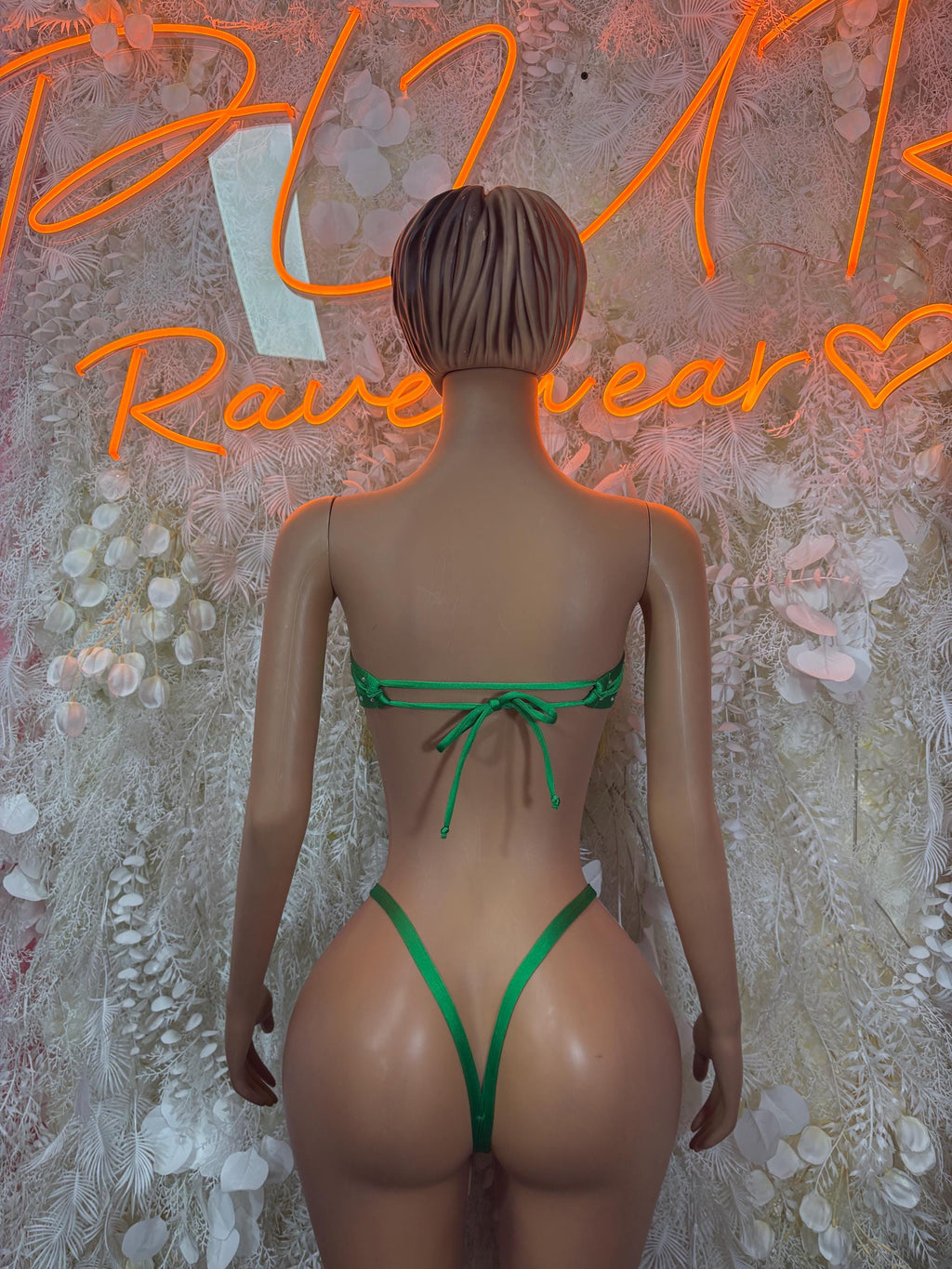 St Patrick’s Day Green Bottlegirl Bodysuit, Festival Rave Outfit - image 2