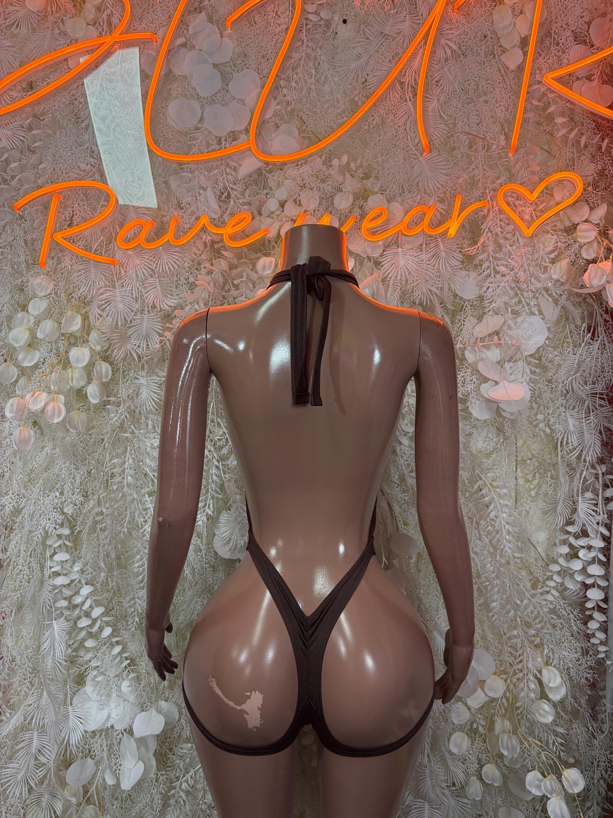 Festival Outfit Brown Bodysuit One-Piece Bottlegirl Outfit Women’s Costume - image 2