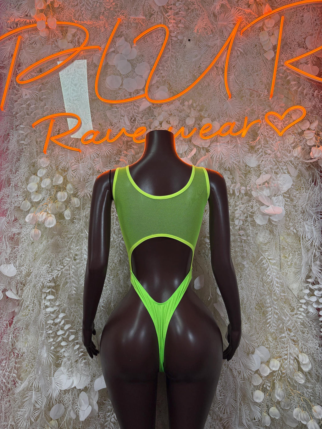 Rave Bodysuit One-Piece Bodysuit - Neon Exotic Dancewear for Performers, Raves, & Festival Clothing - image 2