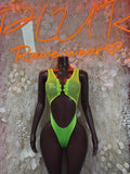 Rave Bodysuit One-Piece Bodysuit - Neon Exotic Dancewear for Performers, Raves, & Festival Clothing