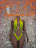Rave Clothing Green Bodysuit - Exotic Dancewear for Performers, Raves, & Festival Clothing