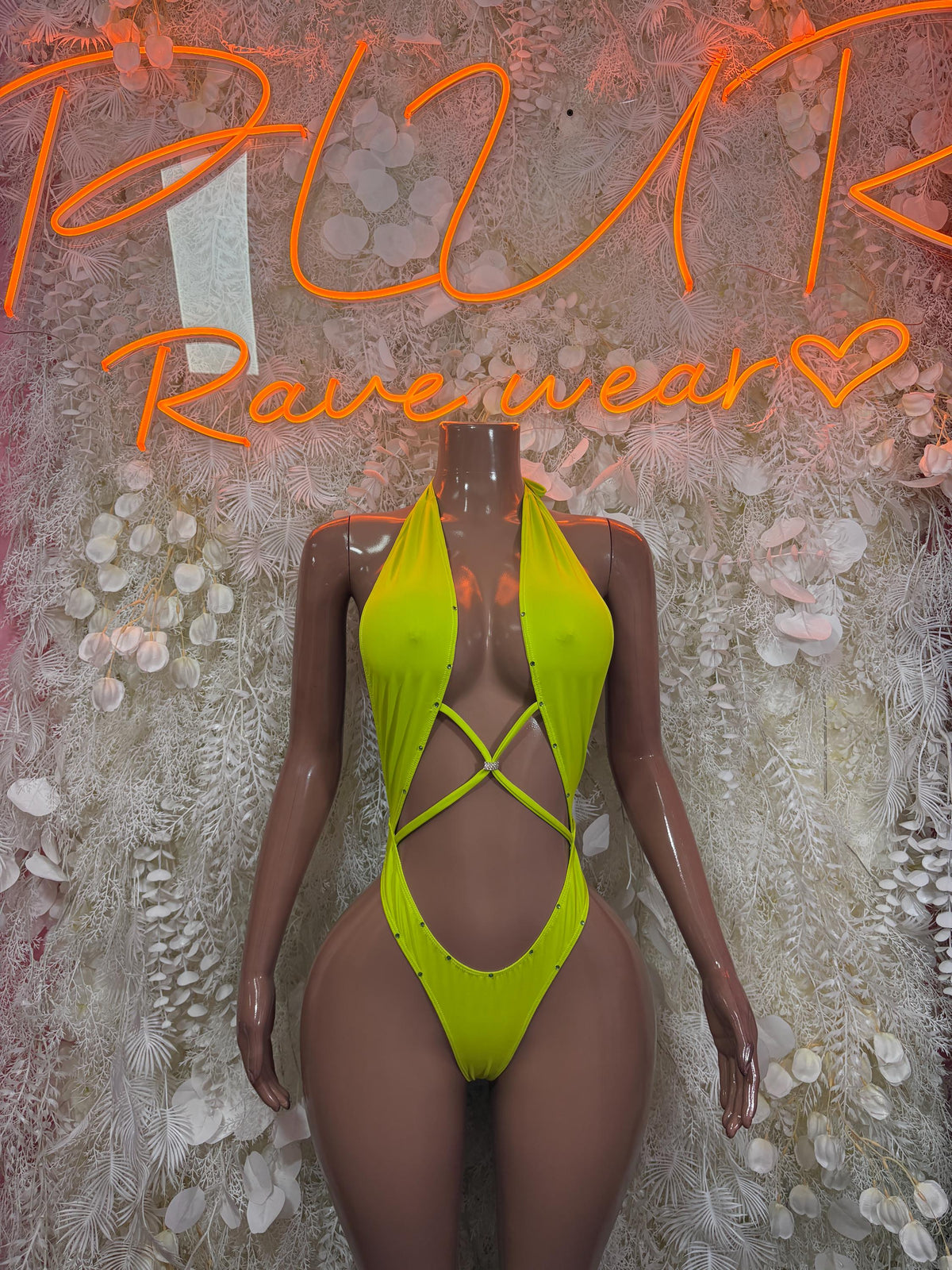 Rave Clothing Green Bodysuit - Exotic Dancewear for Performers, Raves, & Festival Clothing