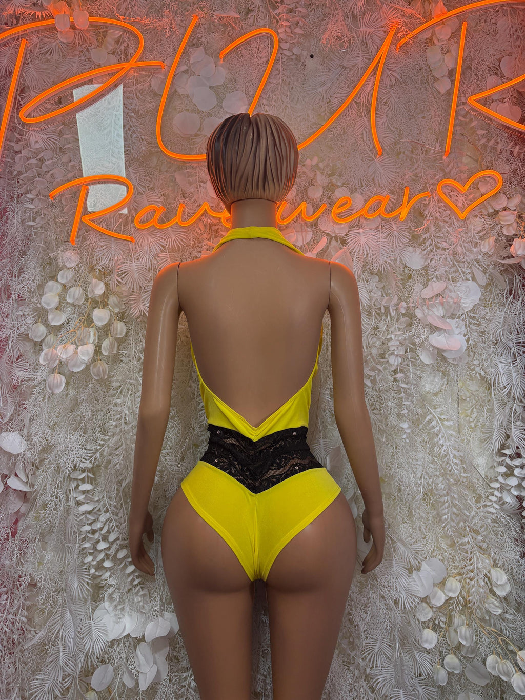 Rave Clothing Yellow Bodysuit - Exotic Dancewear for Performers, Raves, & Festival Clothing - image 2