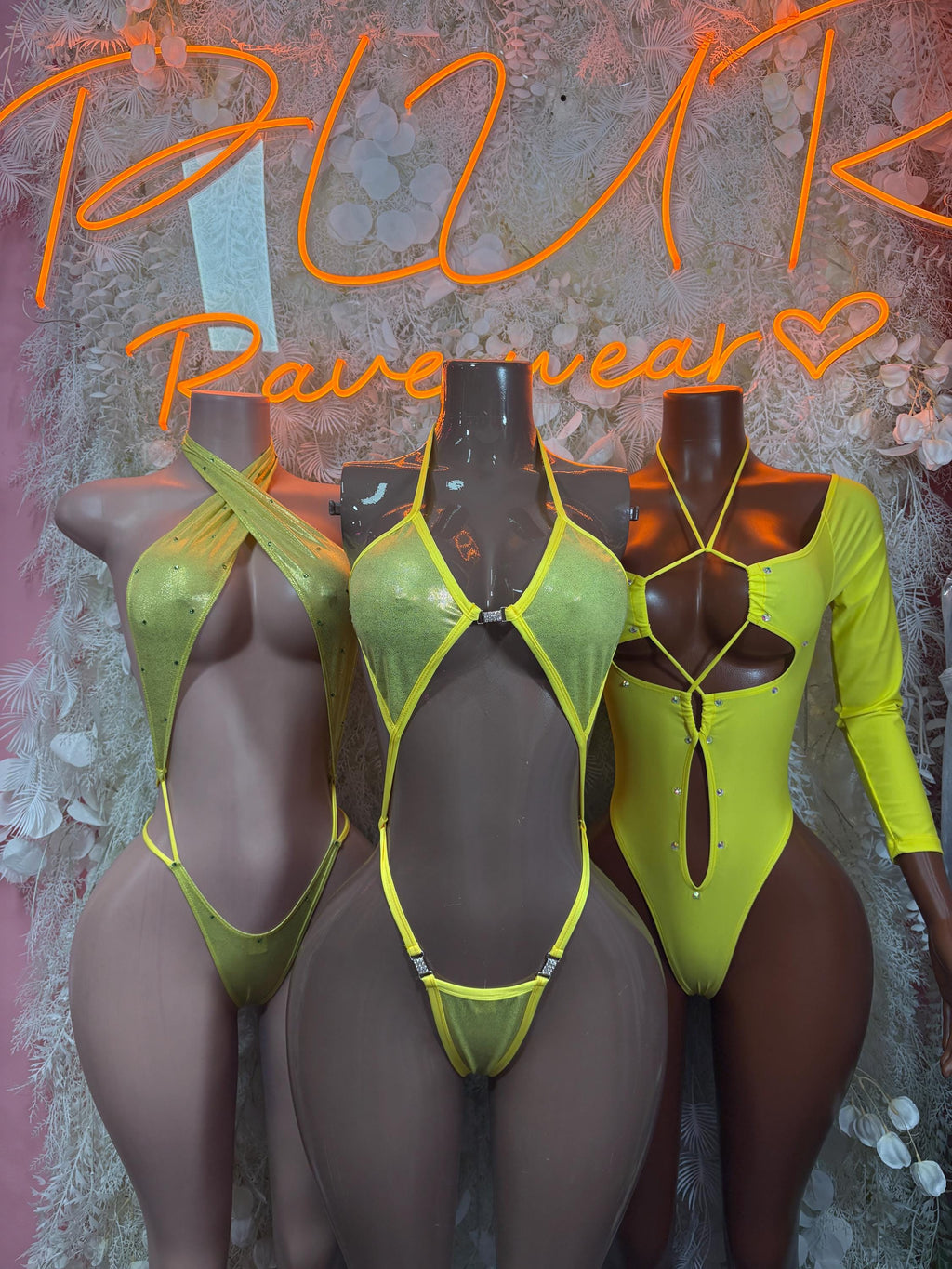 Rave Clothing Yellow Metallic Bodysuit - Exotic Dancewear for Performers, Raves, & Festival Clothing - image 3