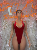 Ravewear Bodysuit Red Festival Outfit - Exotic Dancewear Clubwear Bottle Girl