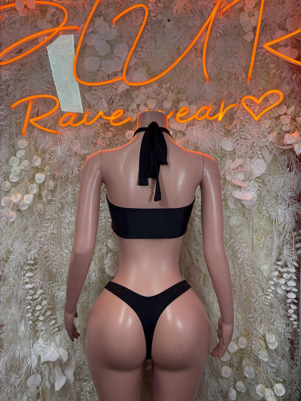 Black Two Piece Set Festival Outfit Dancewear Clubwear - image 3