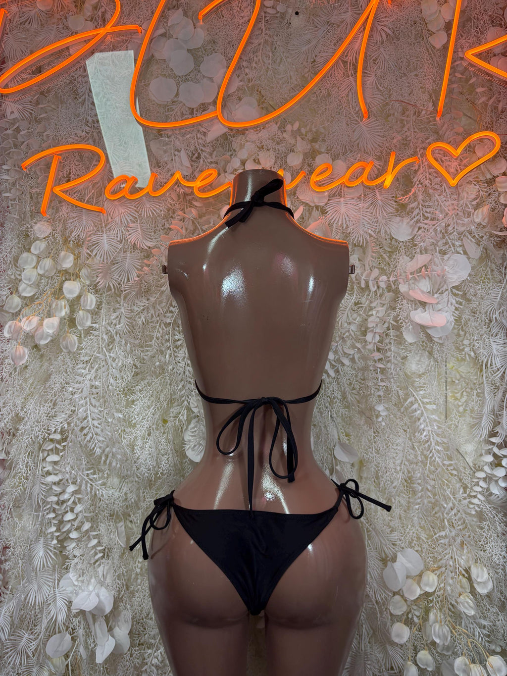 Black Two Piece Set Festival Outfit Dancewear Clubwear - image 2