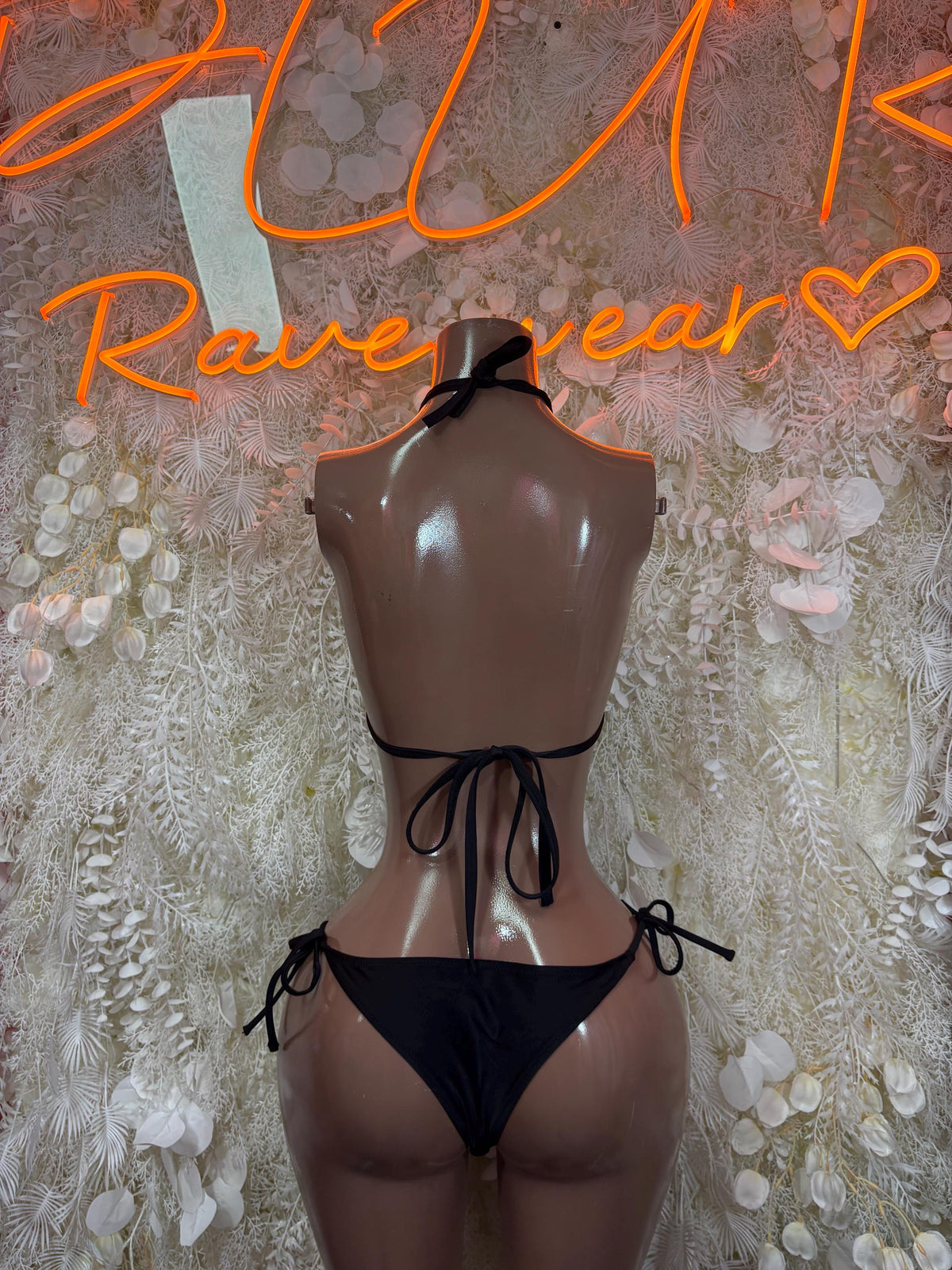 Black Two Piece Set Festival Outfit Dancewear Clubwear - image 2