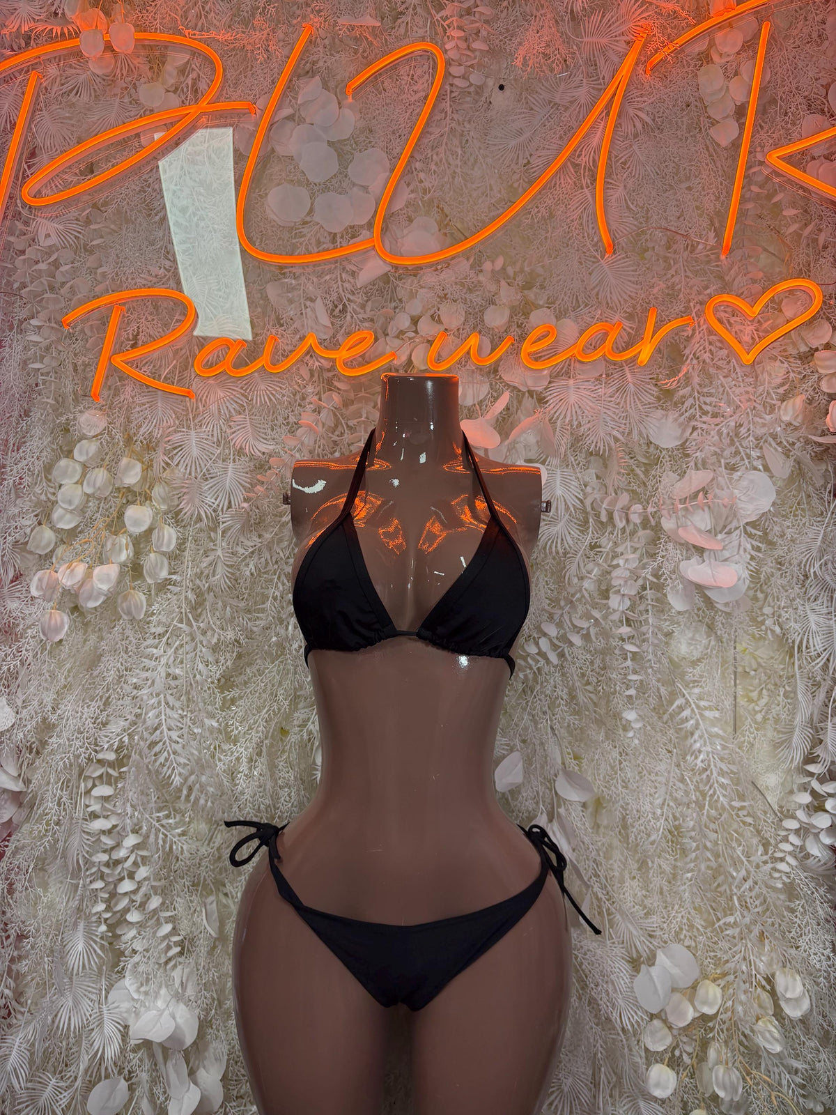 Black Two Piece Set Festival Outfit Dancewear Clubwear