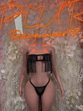 Festival Black Two Piece Set Rave Outfit Dancewear Clubwear