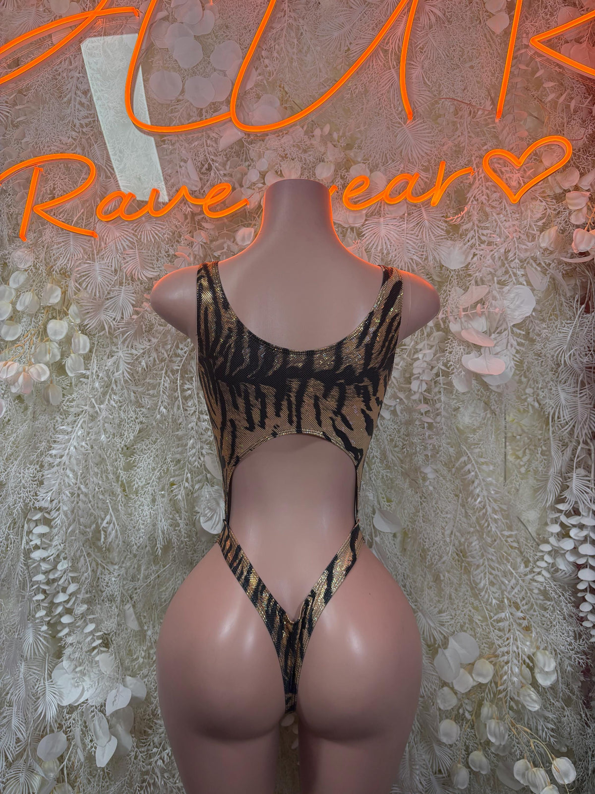 Tiger Print Bodysuit- Ravewear - Sexy Festival Outfit, Clubwear, Performance Costume - image 3