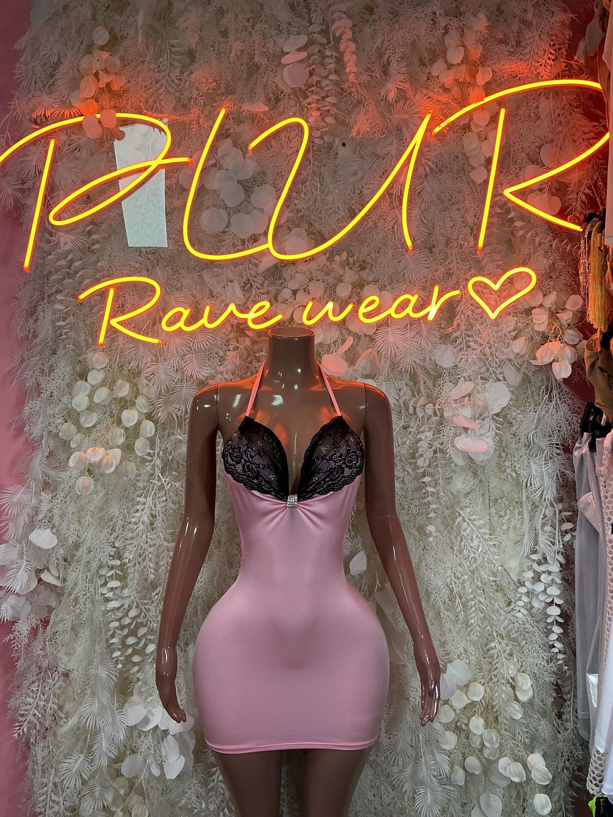 Exotic Dancewear Baby Pink Dress - Women’s Dress Clubwear