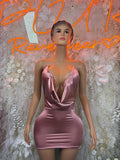 Pink Mini Dress Women - Exotic Dancewear Clubwear Party Bodycon Club Night Out Dress