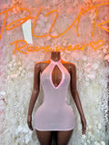 Bartender Pink Mini Dress Women - Exotic Dancewear Clubwear Party Bodycon Club Night Out Dress