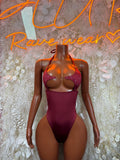 Burgundy Festival Bodysuit Women - Rave Outfit Exotic Dancewear Clubwear Bottle Girl Bodysuit