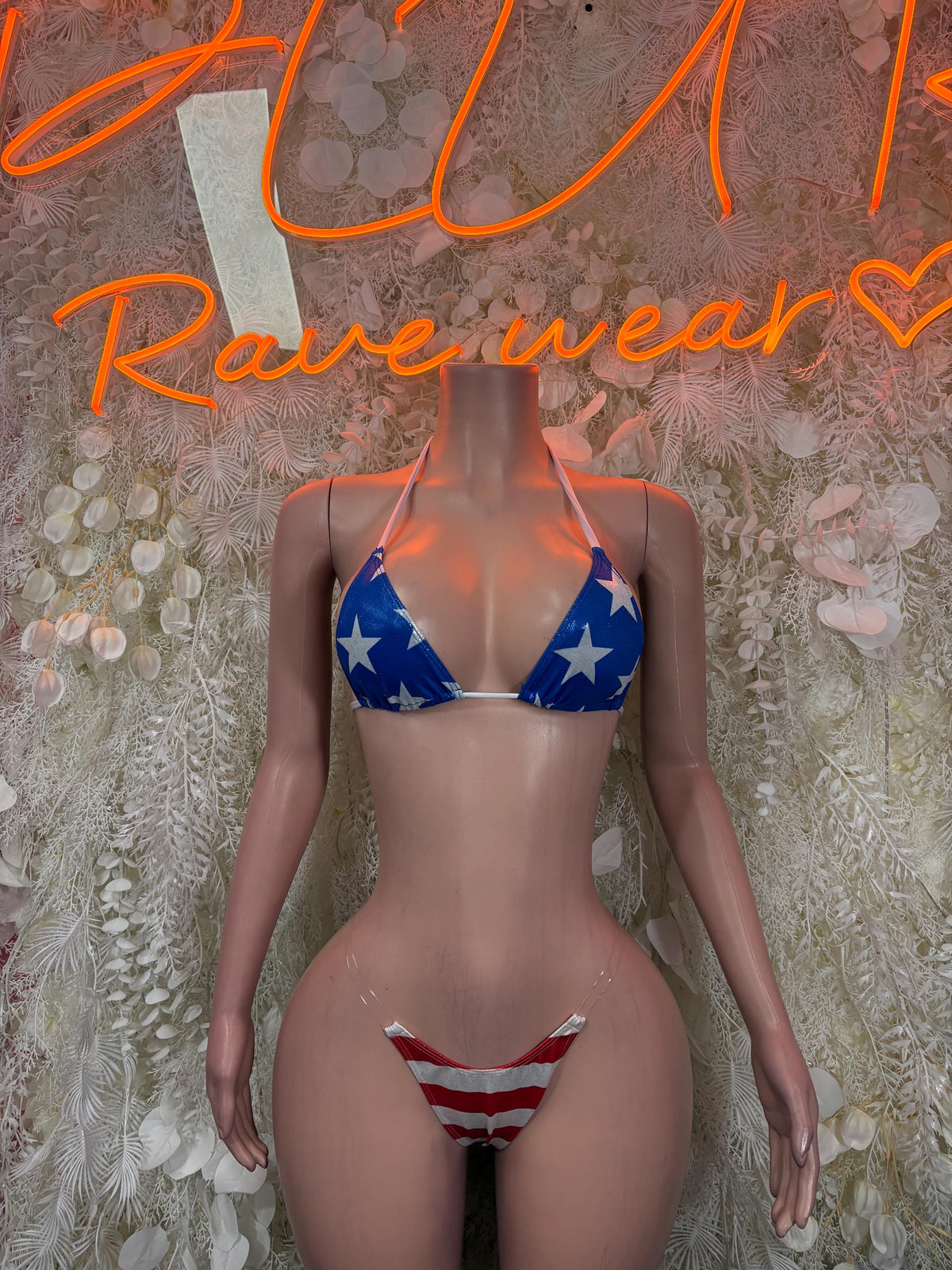 Memorial Day USA Flag Bikini – Patriotic Two-Piece Swimsuit, 4th of July Beachwear