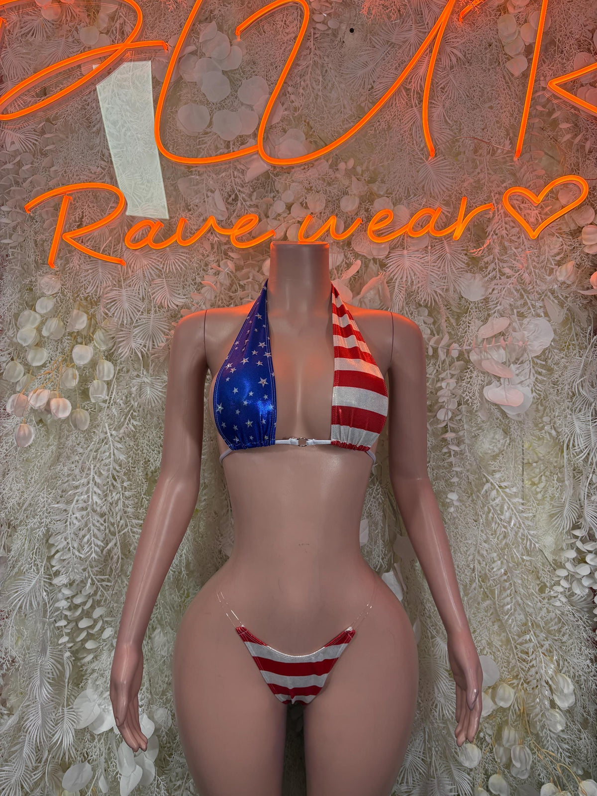 Memorial Day USA Flag Bikini – Patriotic Two-Piece Swimsuit, 4th of July Beachwear