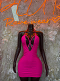 Pink Mini Dress Women - Exotic Dancewear Clubwear Party Bodycon Club Night Out Dress