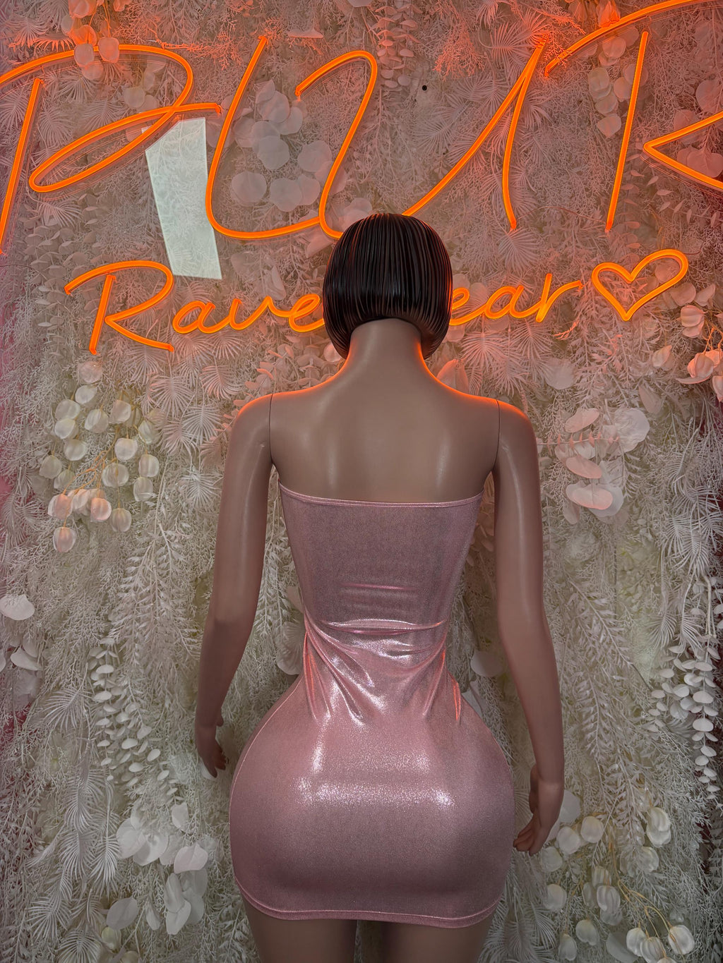 Bartenders Pink Dress Rave Festival Outfit Women - Bartenders Clubwear Bottle Girl Ravewear - image 2