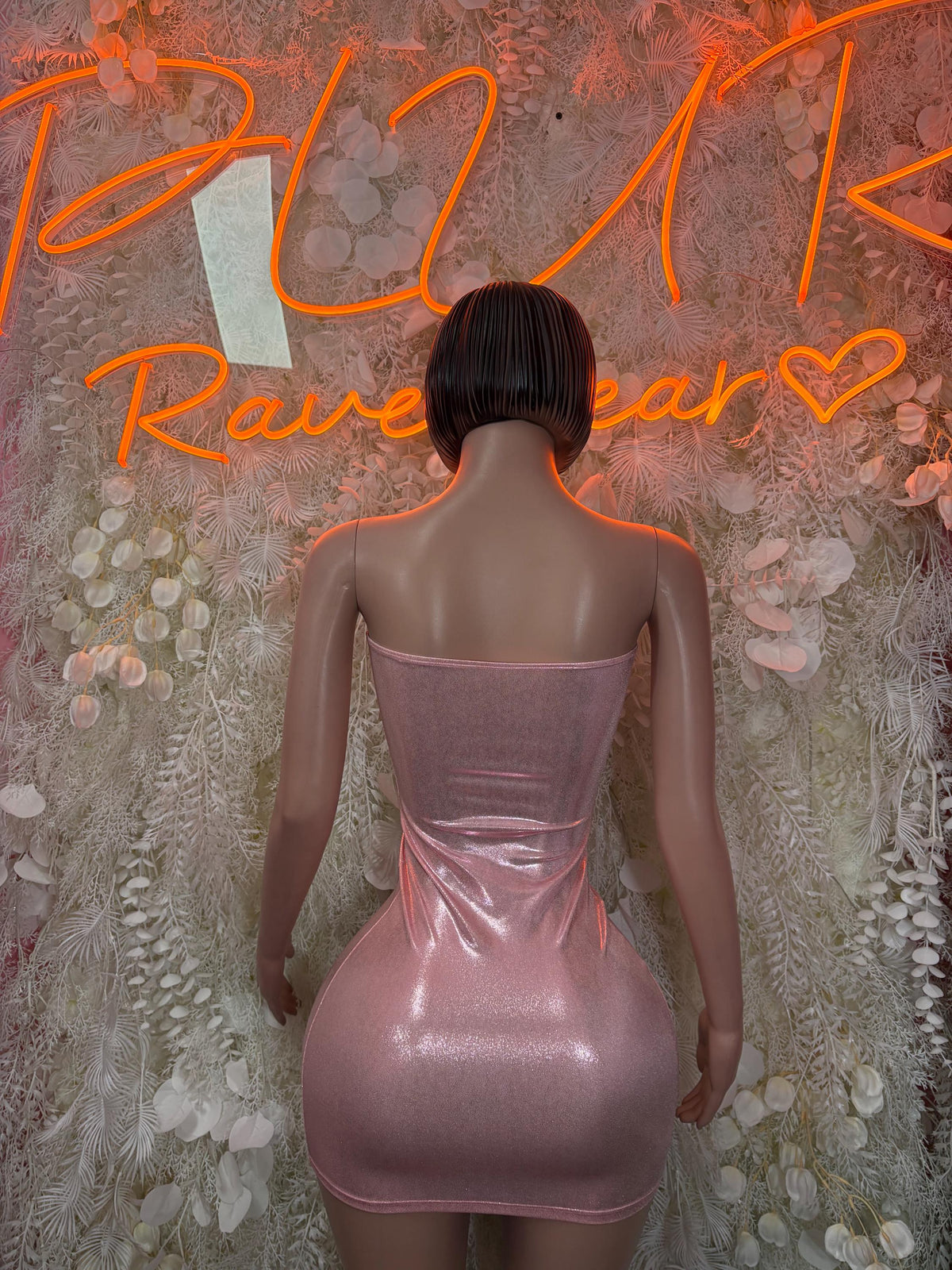 Bartenders Pink Dress Rave Festival Outfit Women - Bartenders Clubwear Bottle Girl Ravewear - image 2