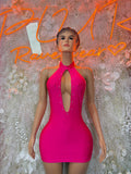 Bartenders Pink Dress Rave Festival Outfit Women - Bartenders Clubwear Bottle Girl Ravewear