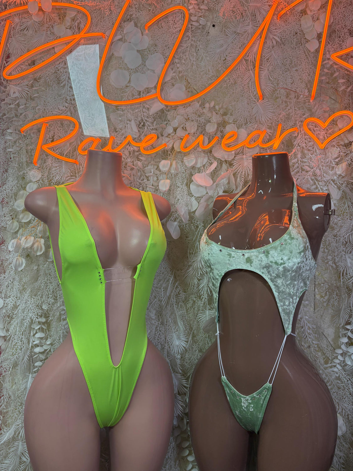 Ravewear One-Piece Bodysuit - Neon Green | Exotic Dancewear for Performers, Raves, & Festival Clothing - image 3