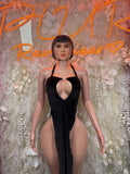 Black Gown - Exotic Dancewear Elegant, Date Night Dress, Formal Evening Maxi
