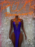 Purple Gown - Exotic Dancewear Elegant, Date Night Dress, Formal Evening Maxi Womens Clothing