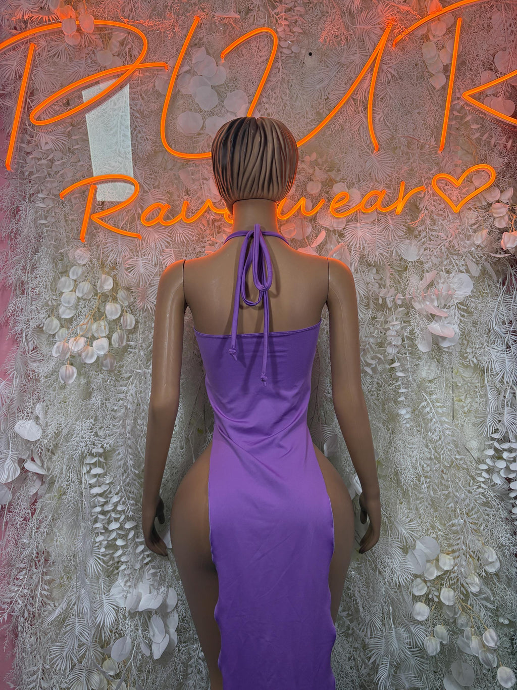 Purple Gown - Exotic Dancewear Elegant, Date Night Dress, Formal Evening Maxi Womens Clothing - image 2