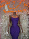 Purple Gown - Exotic Dancewear Elegant, Date Night Dress, Formal Evening Maxi Womens Clothing