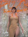 Nude Gown - Exotic Dancewear, Festival Dress, Elegant Evening Date Night Dress