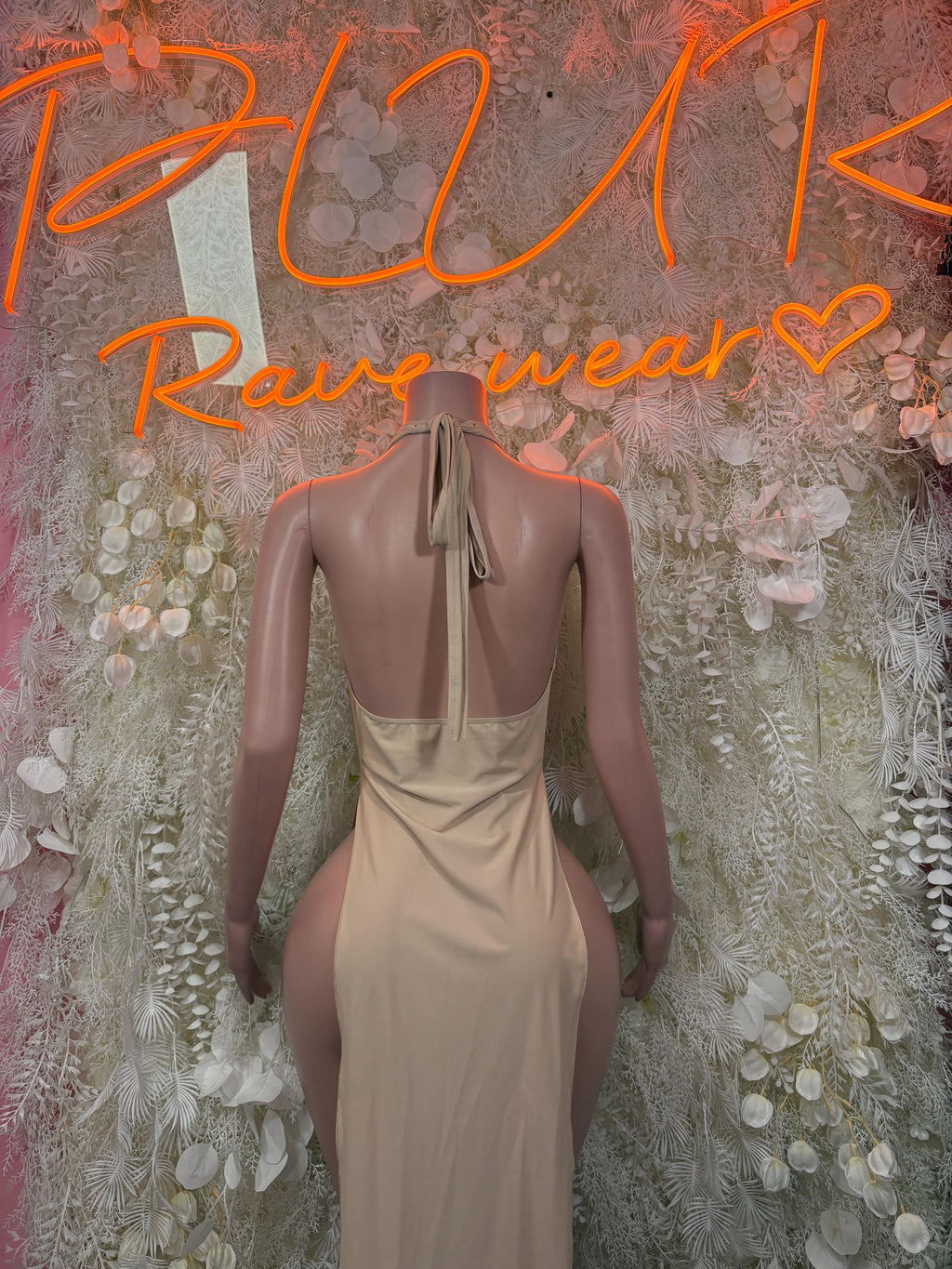 Nude Gown - Exotic Dancewear Elegant, Date Night Dress, Formal Evening Dress - image 2