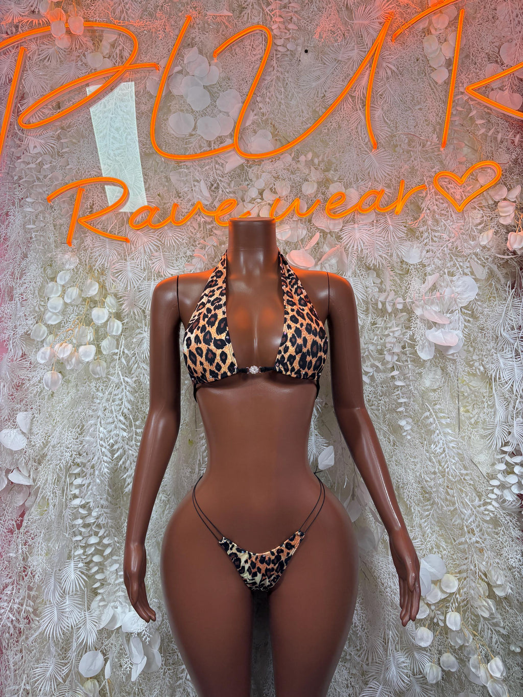 Leopard Print One Piece Bodysuit Exotic Dancewear Festival Outfit, Dancewear, Party Clubwear