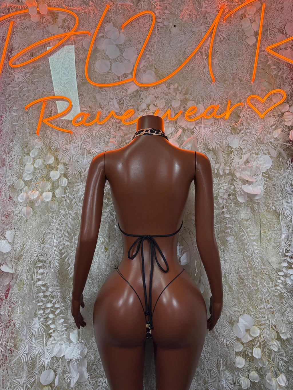 Leopard Print One Piece Bodysuit Exotic Dancewear Festival Outfit, Dancewear, Party Clubwear - image 2
