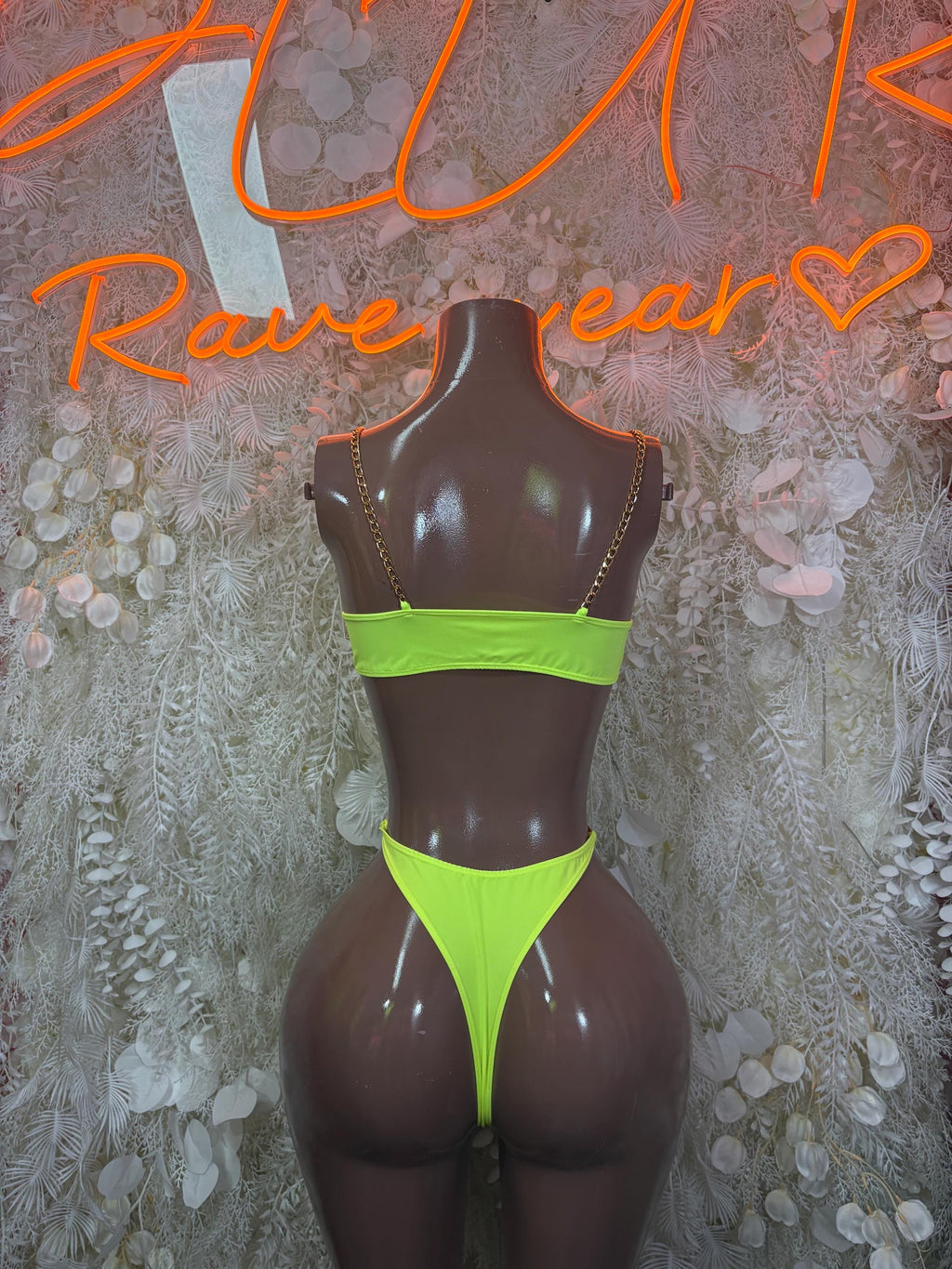 Rave Bodysuit One-Piece Bodysuit - Neon Green | Exotic Dancewear for Performers, Raves, & Festival Clothing - image 2