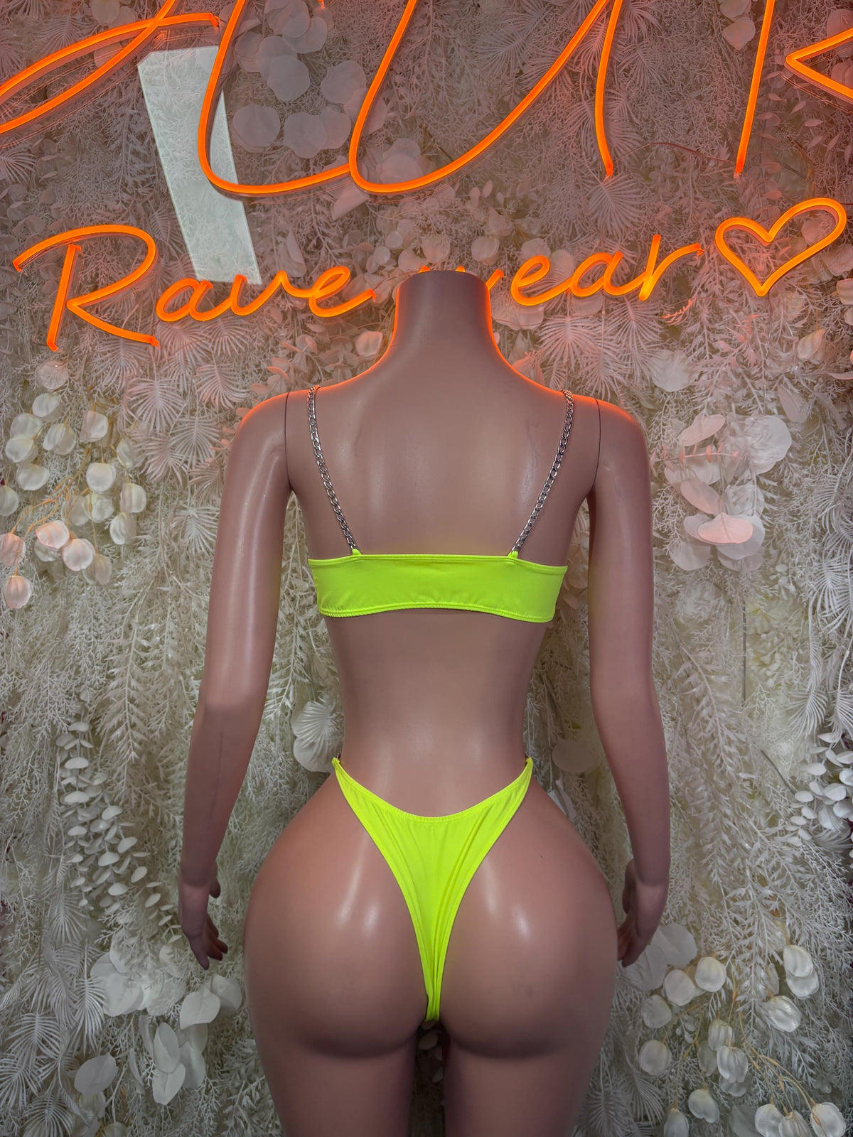 Rave Bodysuit One-Piece Bodysuit - Neon Green | Exotic Dancewear for Performers, Raves, & Festival Clothing - image 3